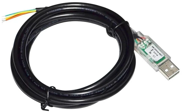 Main image of WRIARICH FTDI FT232RQ CHIP USB TO 6PIN 6 CORE WIRE END OPEN RS485 CONVERTER SERIAL COMMUNICATION CABLE COMPATIBLE USB-RS485-WE-1800-BT (1.8M Length)