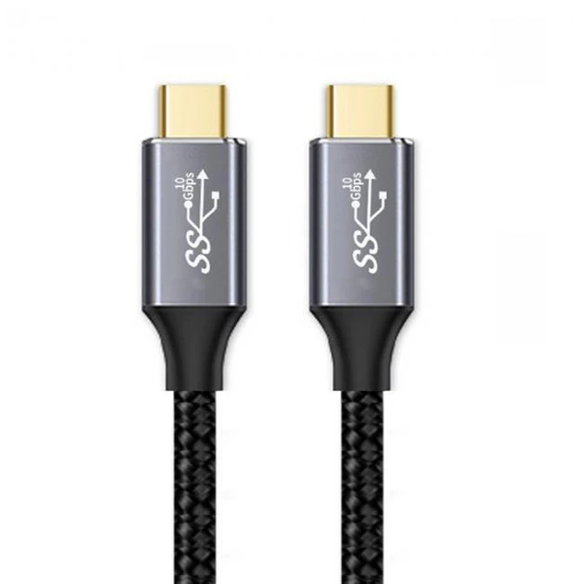 Alt view image 2 of 7 - WRIARICH 200CM Type-C USB-C Male to Male USB3.1 10Gbps 100W Data Cable with E-marker for Laptop & Phone