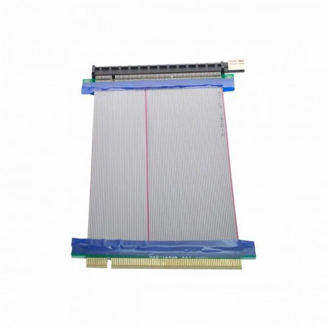 Alt view image 7 of 7 - WRIARICH PCI-E Express 16X to 16x Male to Female Riser Extender Card Ribbon Cable 20cm
