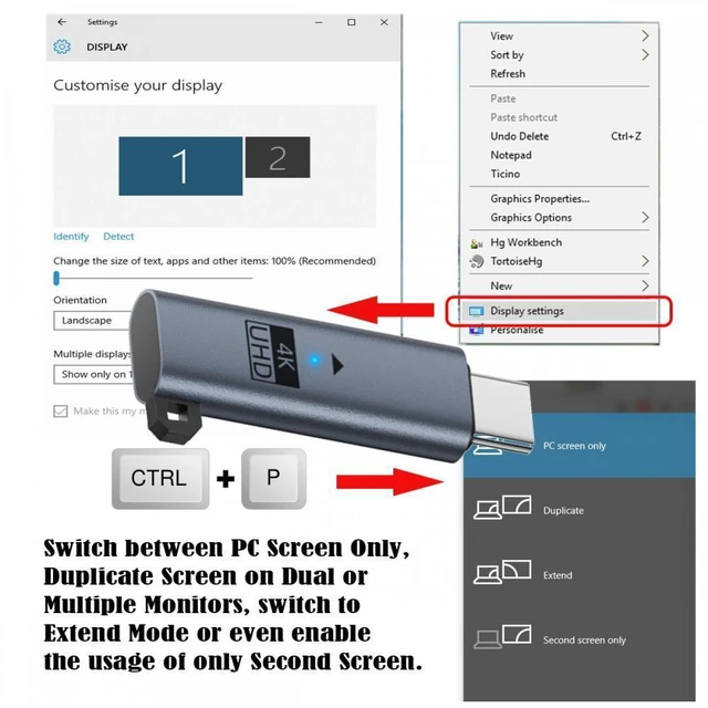 Alt view image 2 of 7 - WRIARICH Blue Virtual Display Adapter USB4.0 USB5.0 Type-C USB-C DDC EDID Dummy Plug Headless Ghost Display Emulator 4K@60Hz Compatible with Thunderbolt3/4/5
