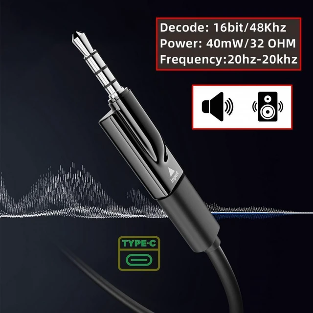 Alt view image 4 of 7 - WRIARICH 2pcs/lot Type-C USB-C Female to 3.5mm Male & Female Audio AUX & MIC Sound Card 16bit 48kHz Adapter Compatible with Laptop Tablet Phone