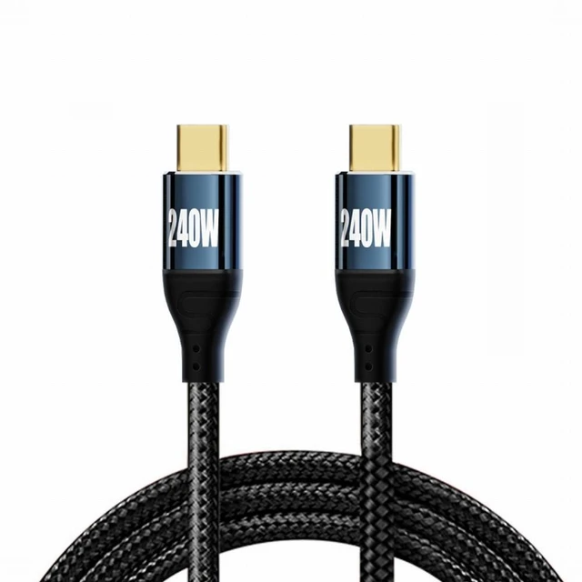 Main image of WRIARICH USB-C 240W Type-C Cable 480Mbps 48V 5A Compatible with USB2.0 100W Charging for Laptop Tablet Phone