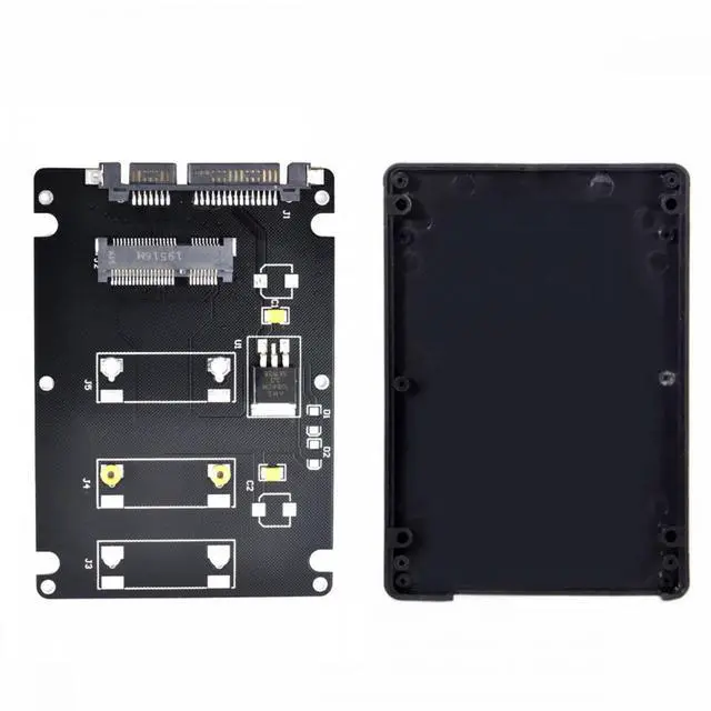 Alt view image 2 of 7 - WRIARICH Mini PCI-E mSATA SSD to 2.5" SATA Hard Disk Enclosure Case Converter Adapter for MSATA SSD
