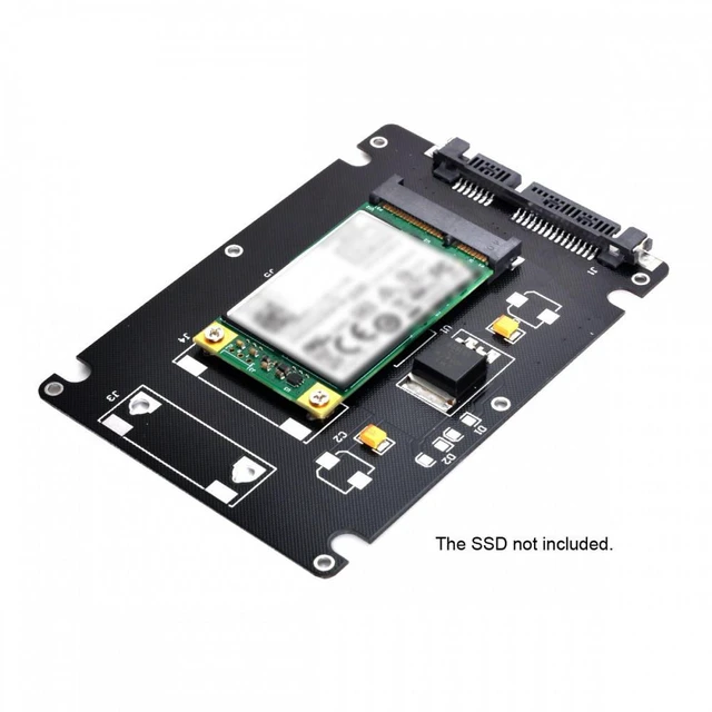 Alt view image 7 of 7 - WRIARICH Mini PCI-E mSATA SSD to 2.5" SATA Hard Disk Enclosure Case Converter Adapter for MSATA SSD