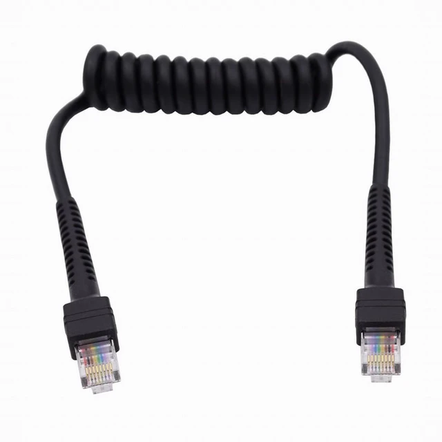 Main image of WRIARICH RJ45 Cat6 8P8C UTP Male to Male Stretch Coiled Cable Lan Ethernet Network Patch Cord 100cm