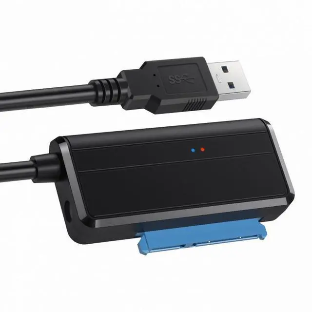 Main image of WRIARICH USB 3.0 to Angled SATA 22 Pin Adapter Cable for 2.5" 3.5inch Hard Disk Drive SSD for Desktop Laptop