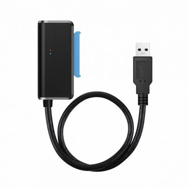 Alt view image 3 of 7 - WRIARICH USB 3.0 to Angled SATA 22 Pin Adapter Cable for 2.5" 3.5inch Hard Disk Drive SSD for Desktop Laptop