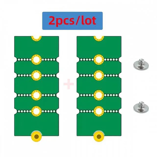 Alt view image 2 of 7 - WRIARICH 2pcs/lot M2 NGFF NVME M.2 Extended Adapter Card Transfer 2230 2242 2260 2280 Change to Long Size SSD