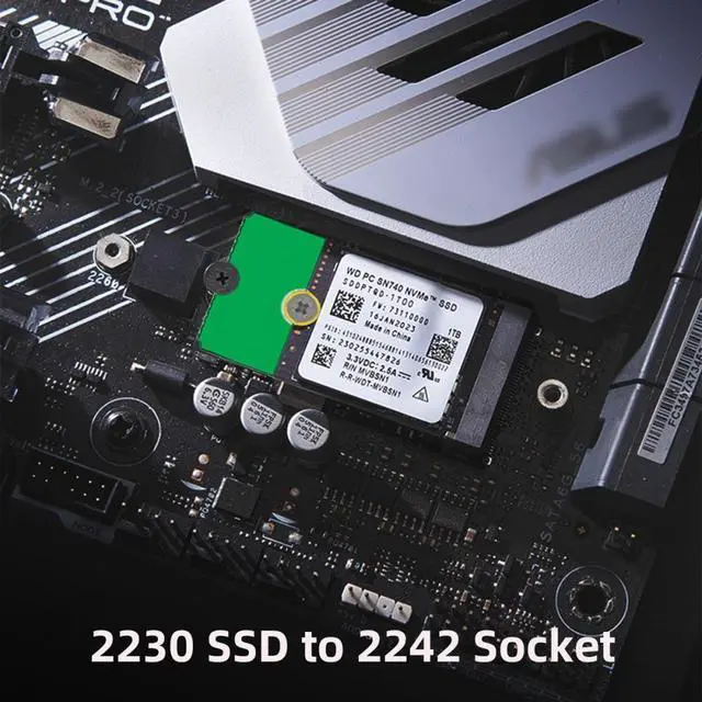 Alt view image 7 of 7 - WRIARICH 2pcs/lot M2 NGFF NVME M.2 Extended Adapter Card Transfer 2230 2242 2260 2280 Change to Long Size SSD