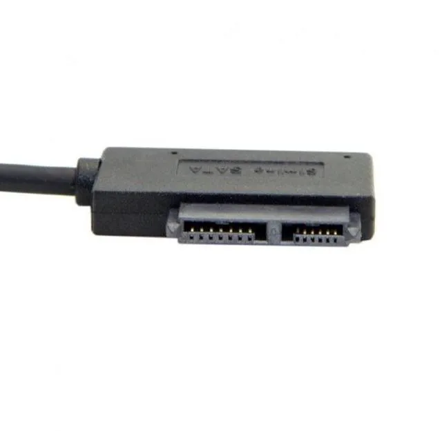 Alt view image 2 of 6 - WRIARICH USB 3.0 to 7+6 13pin Slimline Sata Adapter Cable for Laptop Cd DVD Rom Optical Drive