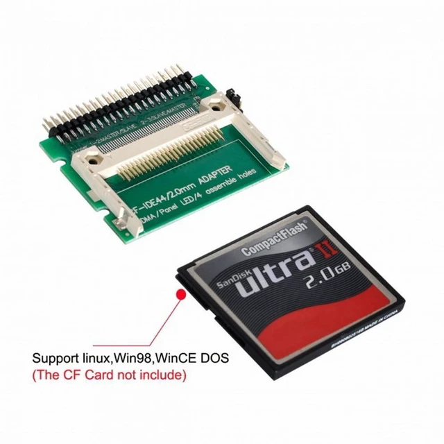 Alt view image 2 of 7 - WRIARICH CF Compact Flash Merory Card to Laptop 2.5" 44 Pins Male IDE Hard Disk Drive HDD SSD Adapter