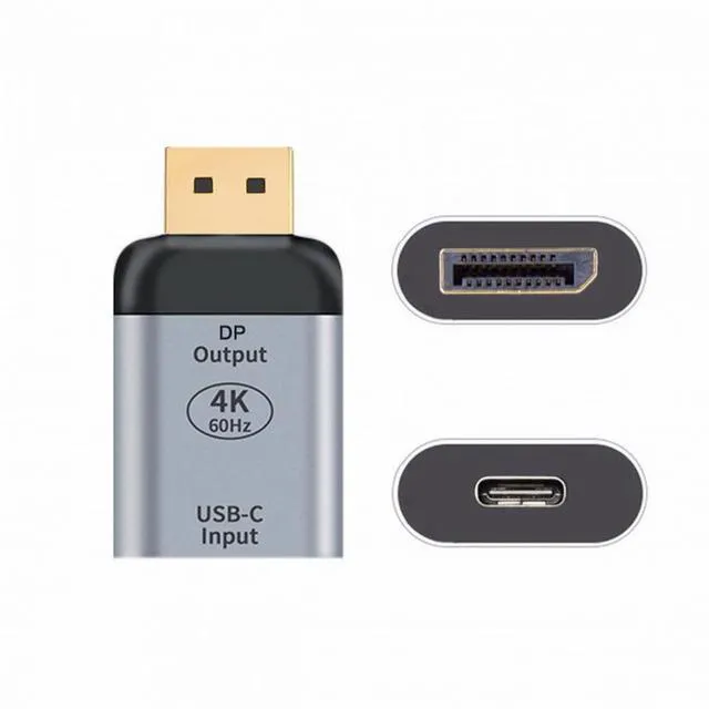 Alt view image 7 of 7 - WRIARICH Type-C USB-C Female Source to Displayport DP Sink HDTV Adapter 4K 60hz 1080p for Tablet Phone Laptop