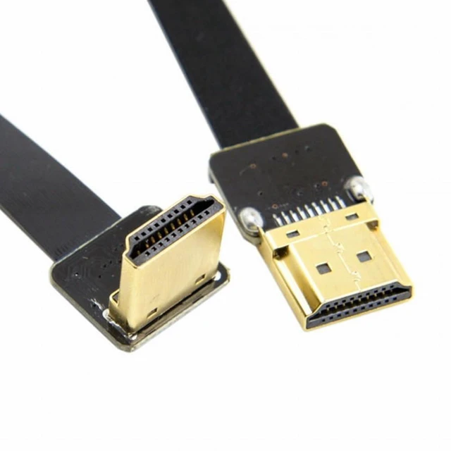 Main image of WRIARICH CYFPV FPV HDMI Male to Down Angled 90D HDMI Male HDTV FPC Flat Cable for FPV HDTV Multicopter Aerial Photography (0.3M)