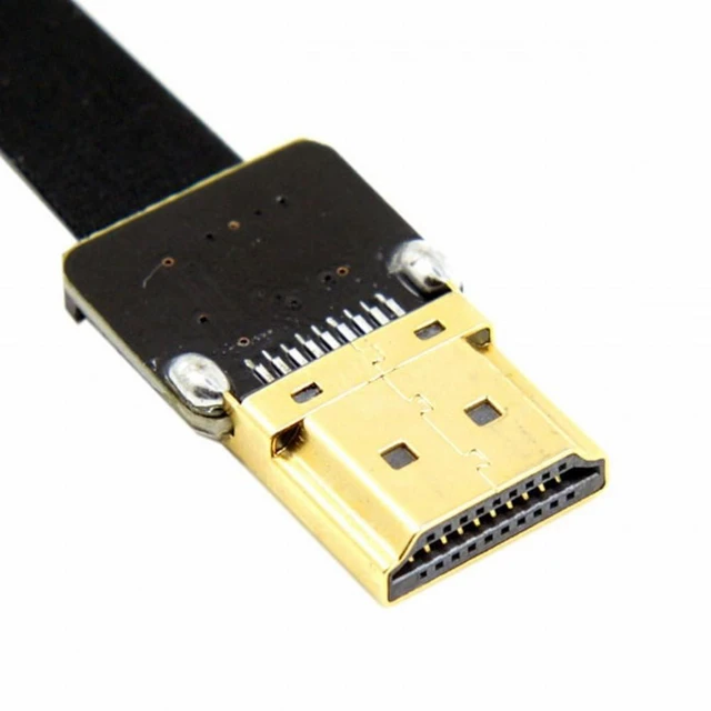 Alt view image 2 of 7 - WRIARICH CYFPV FPV HDMI Male to Down Angled 90D HDMI Male HDTV FPC Flat Cable for FPV HDTV Multicopter Aerial Photography (0.3M)