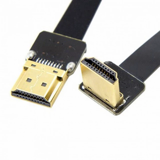 Alt view image 7 of 7 - WRIARICH CYFPV FPV HDMI Male to Down Angled 90D HDMI Male HDTV FPC Flat Cable for FPV HDTV Multicopter Aerial Photography (0.3M)