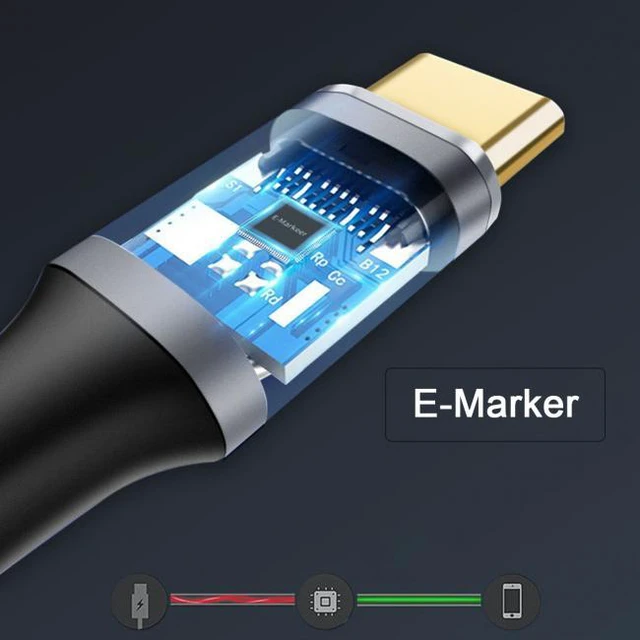 Alt view image 6 of 7 - WRIARICH 90 Degree Right Angled Type-C USB-C Male to Male USB3.1 10Gbps 100W Data Cable for Laptop and Phone