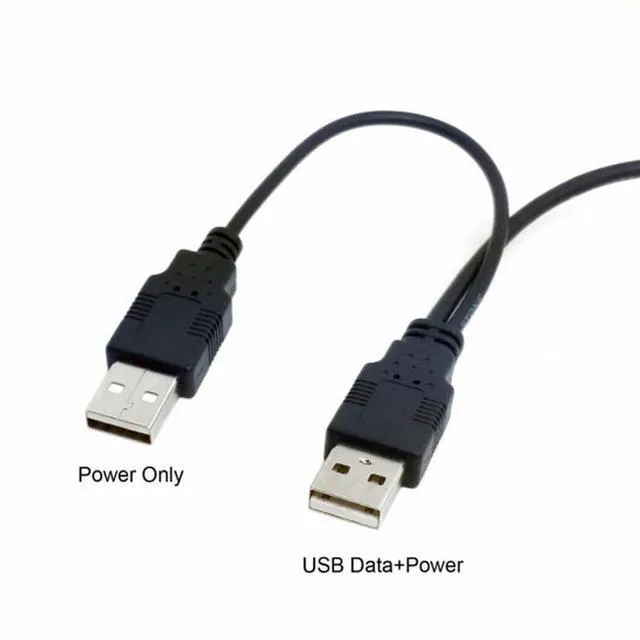 Alt view image 2 of 7 - WRIARICH Dual USB 2.0 Male to Standard B Male Y Cable 80cm for Printer Scanner External Hard Disk Drive