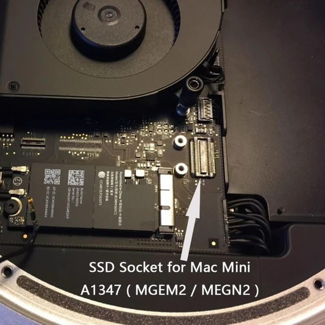 Alt view image 5 of 7 - WRIARICH M.2 NGFF M-Key NVME SSD Convertor Card for 2014 Macbook Mini A1347 MEGEN2 MEGEM2 MEGEQ2