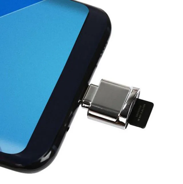 Alt view image 4 of 7 - WRIARICH UC-051-2PCS 2pcs USB 2.0 Type C USB-C to Micro SD SDXC TF Card Reader Adapter for MacbookCell Phone