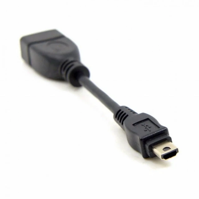 Alt view image 3 of 7 - WRIARICH VMC-UAM1 USB 2.0 OTG Cable Mini A Type Male to USB Female Host for Sony Handycam PDA Phone