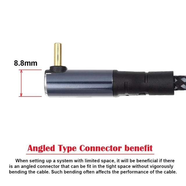 Alt view image 4 of 7 - WRIARICH 0.5M USB-C 240W Type-C Cable 480Mbps 48V 5A Up Down Angled 90 Degree Compatible with USB2.0 100W Charging for Laptop Tablet Phone