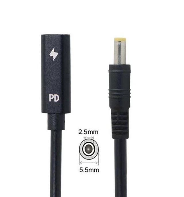 Main image of WRIARICH Type C USB-C Female Input to 5.5*2.5mm Cable UC-109-5525MM