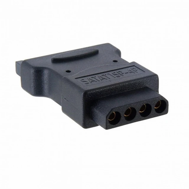 Alt view image 3 of 7 - WRIARICH 15Pin SATA Male Power Cable to Molex 4-pin IDE Hard Disk Drive Power Adapter