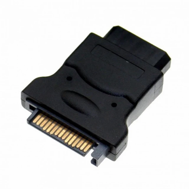 Alt view image 5 of 7 - WRIARICH 15Pin SATA Male Power Cable to Molex 4-pin IDE Hard Disk Drive Power Adapter