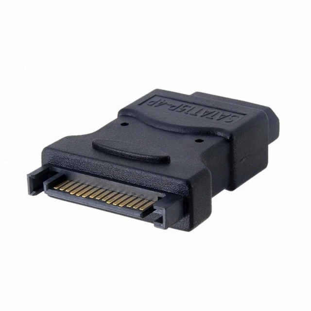 Alt view image 6 of 7 - WRIARICH 15Pin SATA Male Power Cable to Molex 4-pin IDE Hard Disk Drive Power Adapter