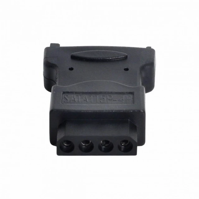 Alt view image 7 of 7 - WRIARICH 15Pin SATA Male Power Cable to Molex 4-pin IDE Hard Disk Drive Power Adapter