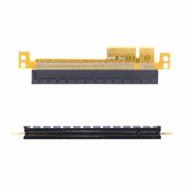 Alt view image 4 of 7 - WRIARICH PCI-E Express 4x to PCIE 16x Extender Converter Riser Card Adapter Male to Female