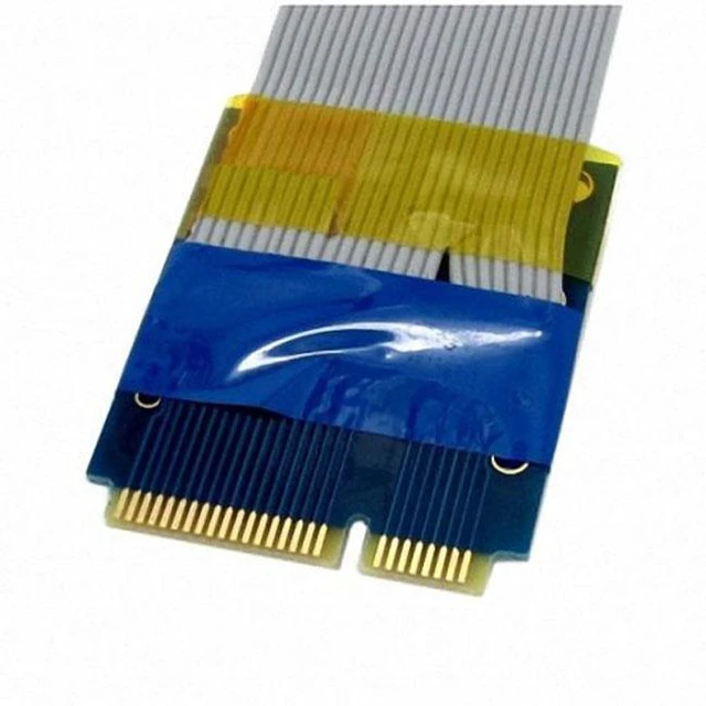 Alt view image 4 of 4 - WRIARICH Flexible Mini PCI Express PCI-e Mini Card Extender 52pin Male to Female Extension FFC Cable SA-147
