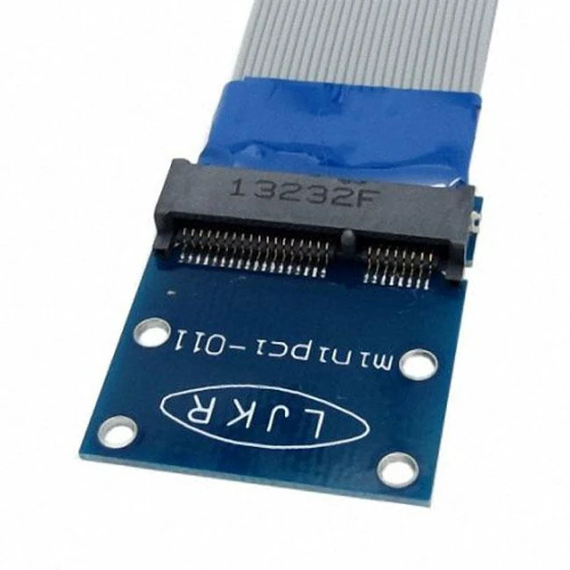 Alt view image 2 of 4 - WRIARICH Flexible Mini PCI Express PCI-e Mini Card Extender 52pin Male to Female Extension FFC Cable SA-147