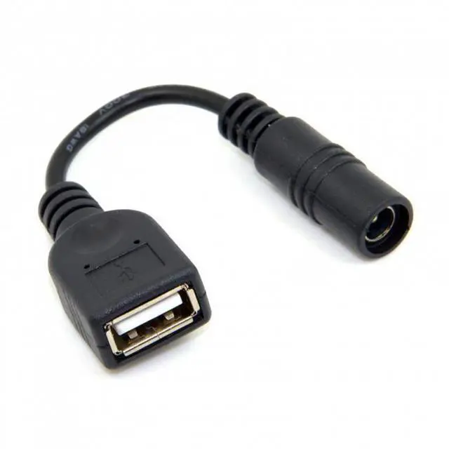 Alt view image 7 of 7 - WRIARICH PW-045 5V USB Female to DC Power Jack 5.5 2.1mm Charge Adpter Cable for Cell PhoneTablet