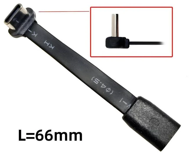 Main image of WRIARICH Ultra Slim Flat USB-C Type-C Male to Female Extension Power USB2.0 Data Cable 90 Degree Up Down Angled 65W Fast Charge for Laptop Tablet Phone