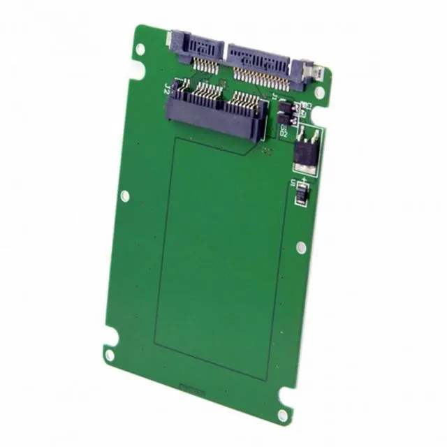Alt view image 4 of 7 - WRIARICH 1.8" Micro SATA 16pin SSD to 2.5" SATA 22pin 7+15 hard disk case Enclosure White 7mm height