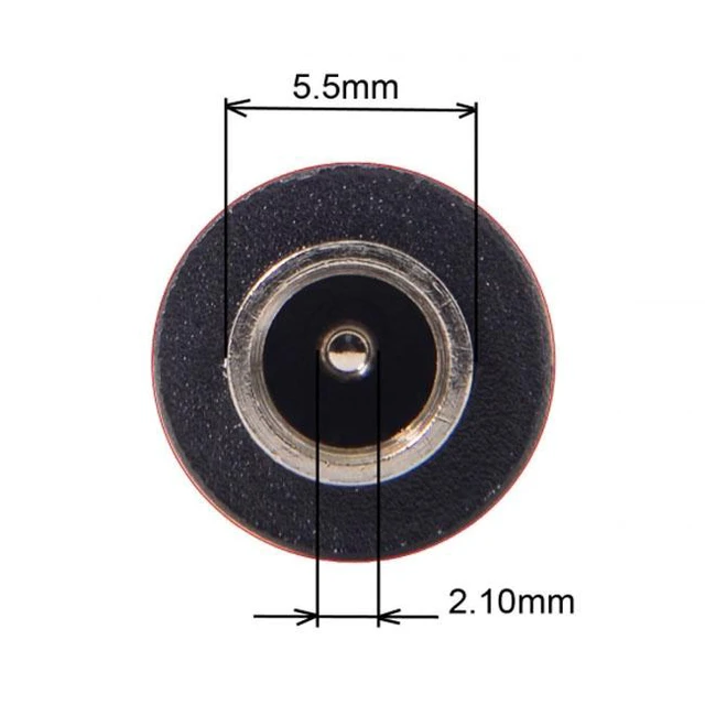 Alt view image 5 of 5 - WRIARICH Jack 5.5*2.1mm Input to USB-C Type-C Plug Adapter UC-211-5521MM