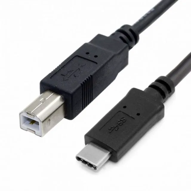 Alt view image 2 of 7 - WRIARICH USB-C USB 3.1 Type-C Male to USB 2.0 B Type Male Data Cable for Phone Mac Laptop MIDI Printer Scanner