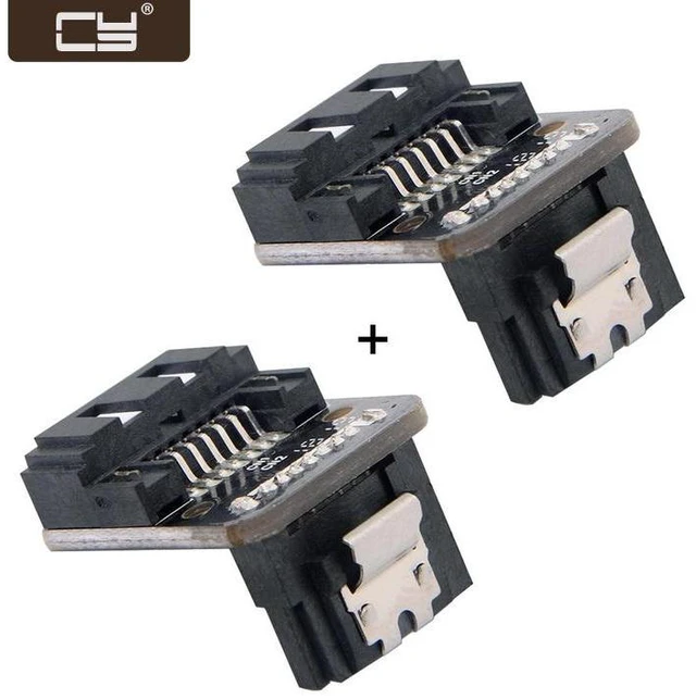 Main image of WRIARICH SATA 7Pin Female to 7pin Male Up 90 Degree Angled Adapter Mainboard Motherboard for Desktops SSD HDD SA-017-UP