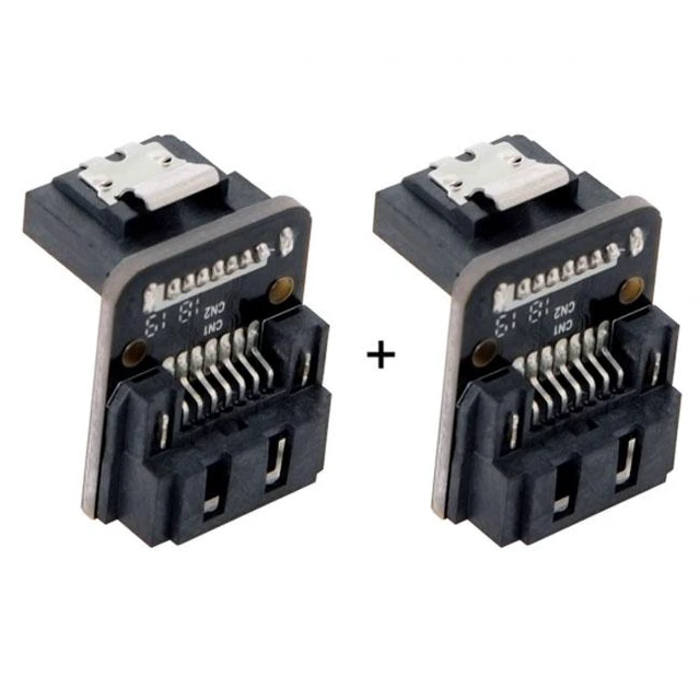 Alt view image 3 of 6 - WRIARICH SATA 7Pin Female to 7pin Male Up 90 Degree Angled Adapter Mainboard Motherboard for Desktops SSD HDD SA-017-UP