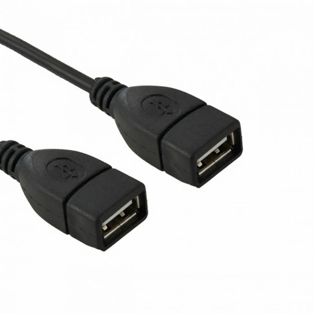 Alt view image 5 of 7 - WRIARICH USB 9Pin 10Pin Motherboard Female Header to Dual USB 2.0 Female Adapter Cable 50cm