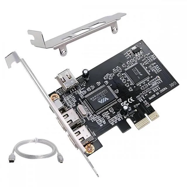 Alt view image 7 of 7 - WRIARICH PCI-E 1X 4X 16X to Firewire 400 Capture Card IEEE 1394a PCI Express 4 Ports Card 6Pin and 4Pin IEEE-1394 400Mbps Adapter for Windows Mac Os Linux