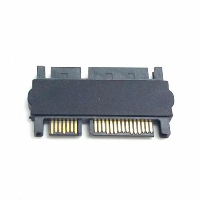 Alt view image 4 of 4 - WRIARICH 3.5" & 2.5inch SATA 22Pin 7+15 Male to SATA 22P 7+15 Male extension convertor Straight adapter SA-069