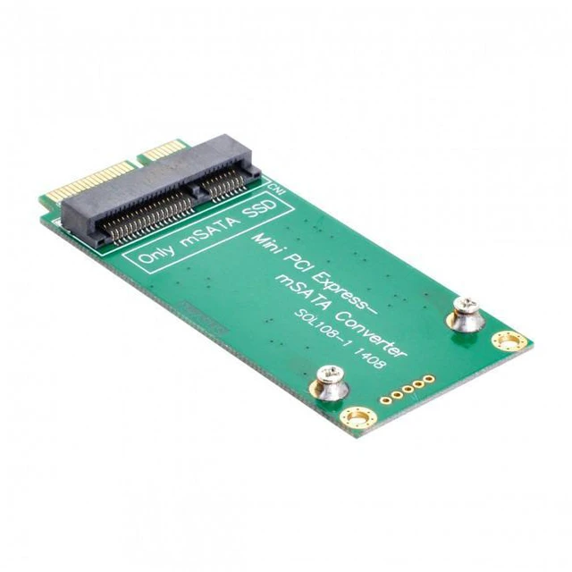 Alt view image 4 of 7 - WRIARICH SA-112 3x5cm mSATA Adapter to 3x7cm Mini PCI-e SATA SSD for Asus Eee PC 1000 S101 900 901 900A T91