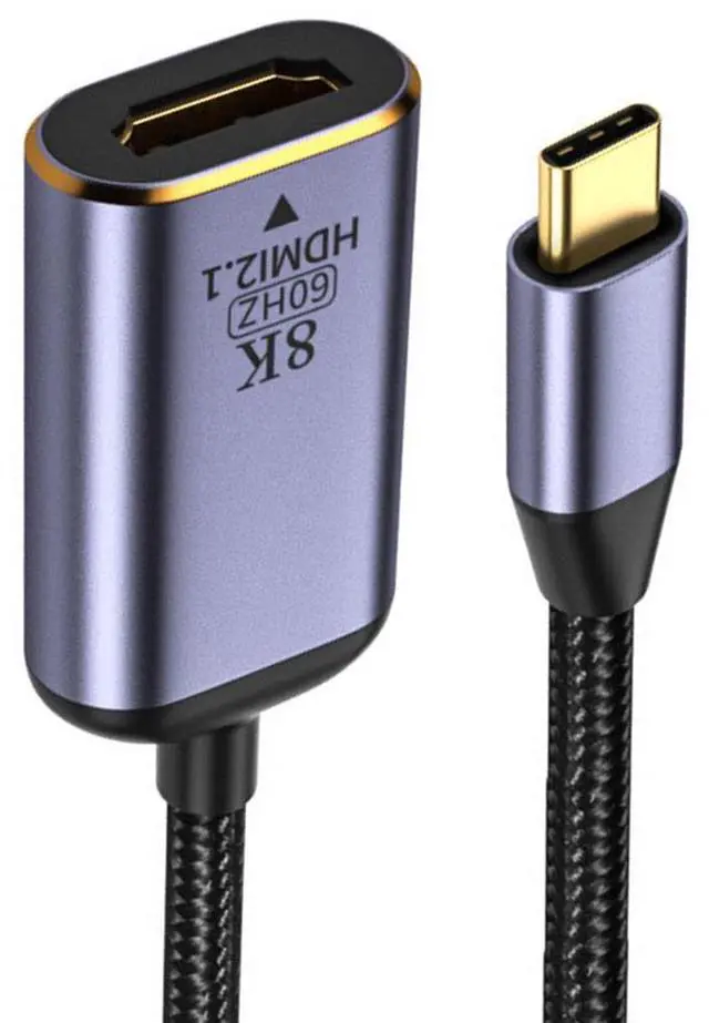 Main image of WRIARICH USB4 USB-C Type-C Source to Female HDMI 2.0 Cable Display 8K 60HZ UHD 4K HDMI Male Monitor