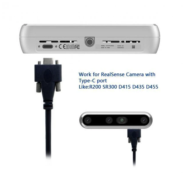 Alt view image 6 of 7 - WRIARICH USB 3.1 Type-C Dual Screw Locking to Standard USB3.0 Data Cable 5.0M 2m 3m Panel Mount Type