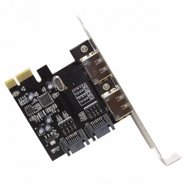 Alt view image 2 of 7 - WRIARICH PCI-E To 4 Ports SATA 3.0 ESATA PCIE SATA3 6Gbps Expansion Card PCI-E Adapter