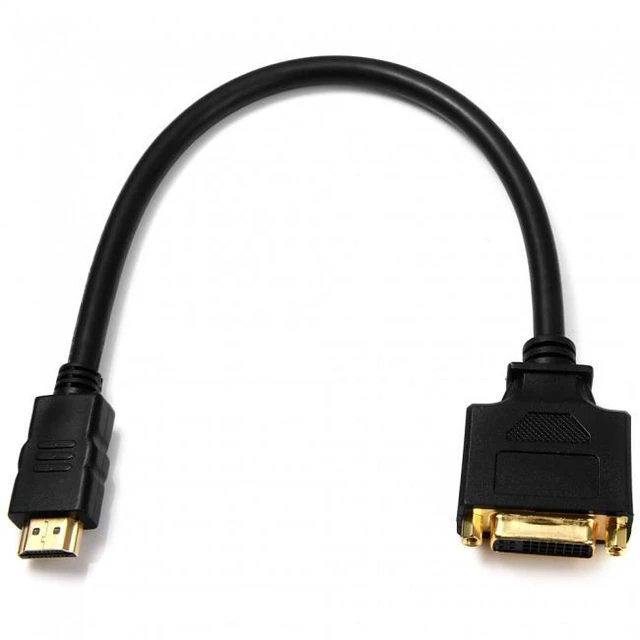 Alt view image 6 of 7 - WRIARICH DB-038 DVI Female to HDMI Male Adapter Converter Cable For PC Laptop HDTV 10cm