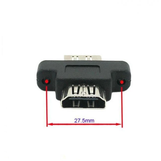 Alt view image 2 of 7 - WRIARICH HD-087 HDMI Female To HDMI 1.4 Female Extension Extender Coupler Adapter with Panel Mount Holes