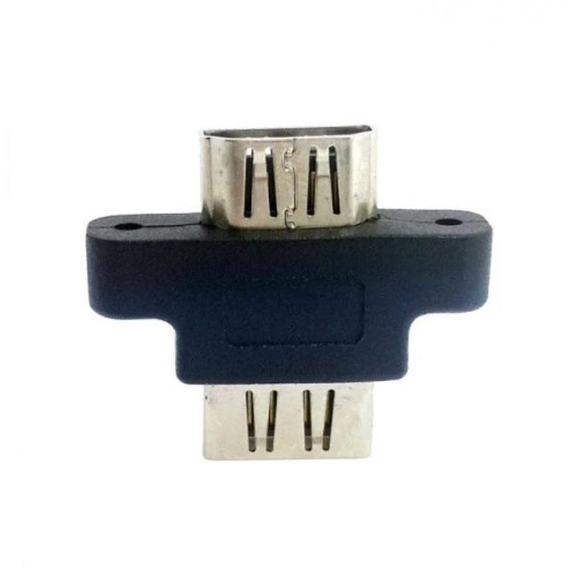 Alt view image 4 of 7 - WRIARICH HD-087 HDMI Female To HDMI 1.4 Female Extension Extender Coupler Adapter with Panel Mount Holes